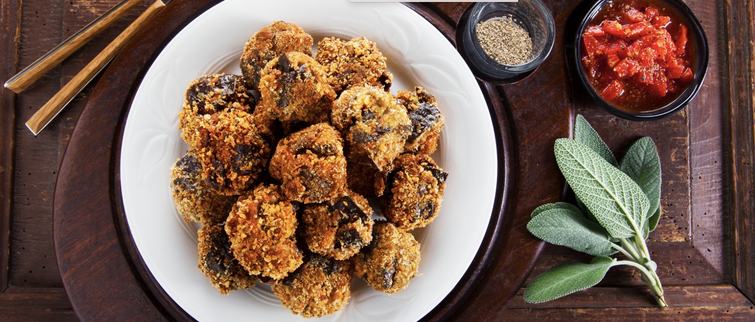 Vegan Eggplant Meatballs